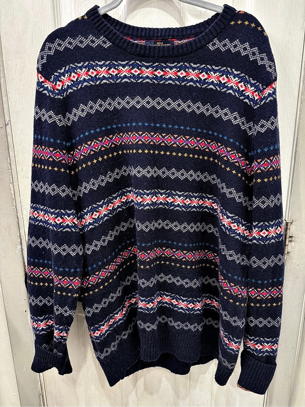 American Eagle Outfitters Men's Fair Isle Crewneck Sweater XXL Like New